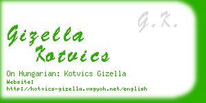 gizella kotvics business card